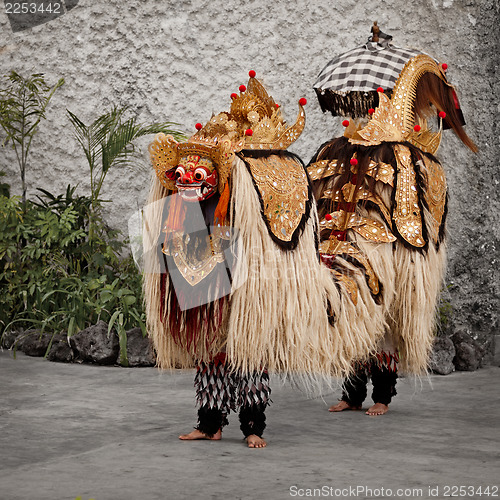 Image of Traditional costume for theater - Barong. Indonesia, Bali