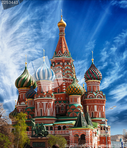 Image of St. Basil's Cathedral on Red Square in Moscow