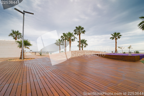 Image of Modern beach promenade