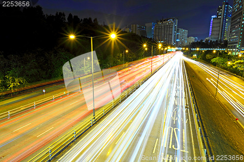 Image of Highway with heavy traffic