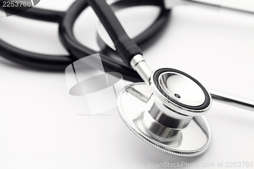 Image of Stethoscope on white background 