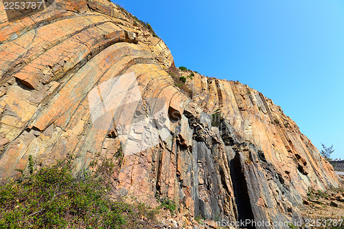 Image of Hexagonal column in Hong Kong Geo Park 