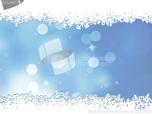 Image of Blue Christmas Background. EPS 8