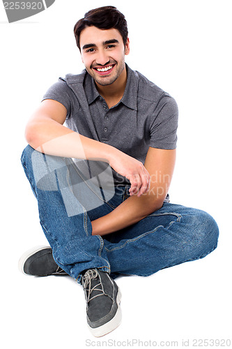 Image of Stylish young man, cool portrait