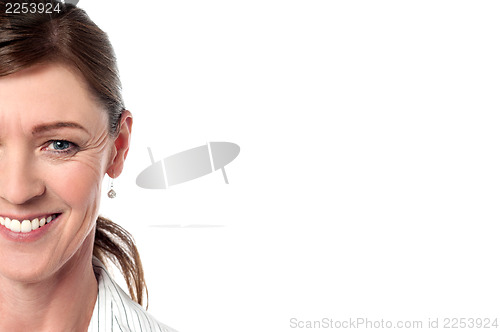 Image of Businesswoman cropped image, copy space concept