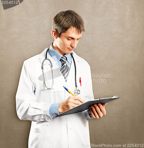 Image of Doctor Man With Write Board