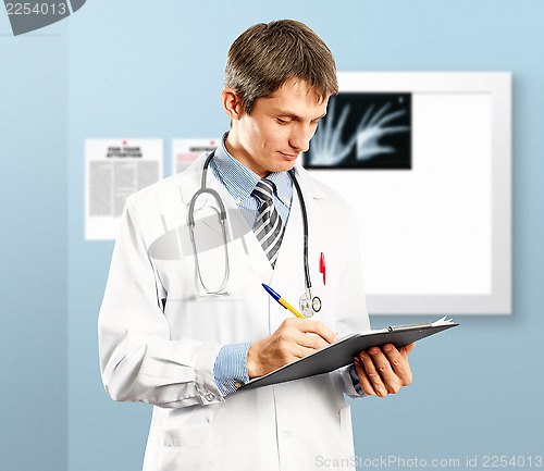 Image of Doctor Man With Write Board