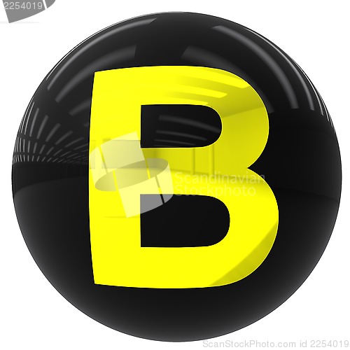 Image of ball with the letter B