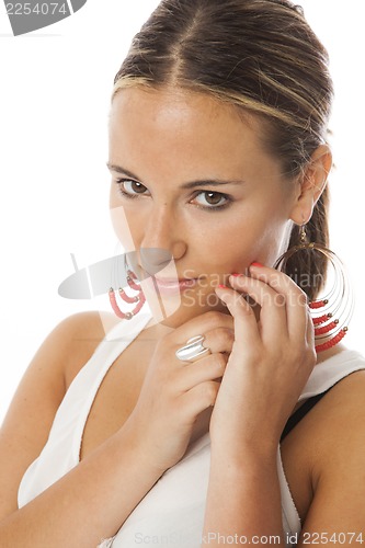 Image of real young beautiful woman