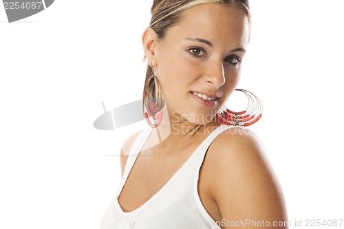 Image of real young beautiful woman