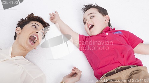Image of Mother and son