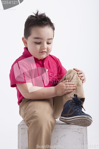 Image of young boy playing
