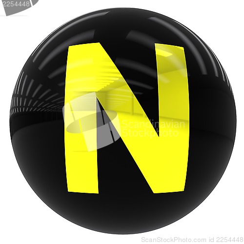 Image of ball with the letter N