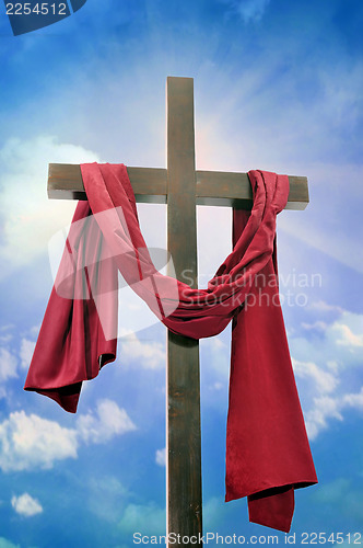 Image of cross against the sky