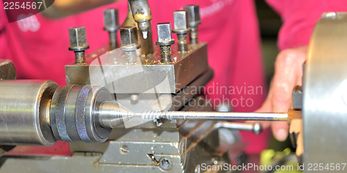 Image of Turning lathe in the workshop