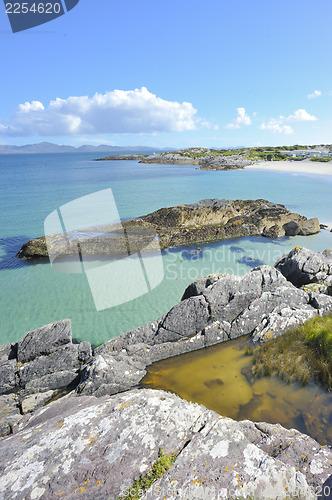 Image of beautiful scenic rural landscape from ireland