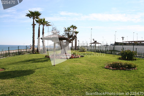Image of Park with the Mediterranean in background