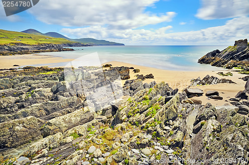 Image of beautiful scenic rural landscape from ireland