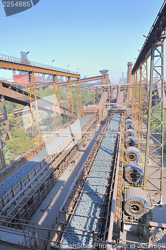 Image of hot ore in steel plant