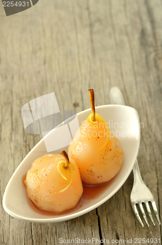 Image of poached pears