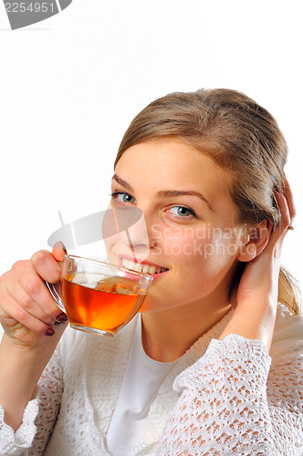 Image of Woman With Cup of Tea
