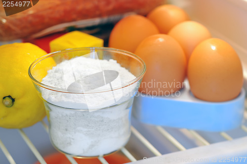 Image of bicarbonate inside of fridge