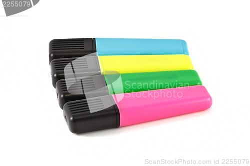 Image of Fluorescent text markers