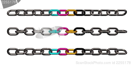 Image of cmyk chains