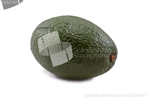 Image of Green avocado isolated on white  background