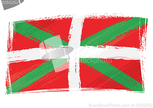 Image of Grunge Basque Country flag