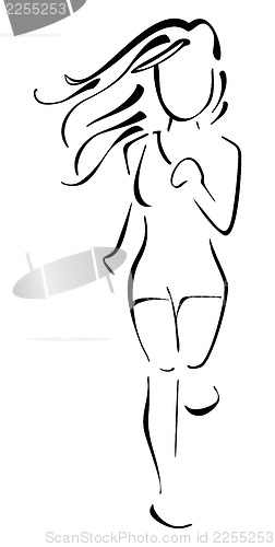 Image of Running woman