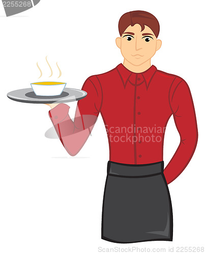 Image of Waiter with soup
