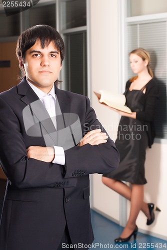 Image of businessman in office