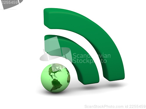 Image of Green WiFi symbol