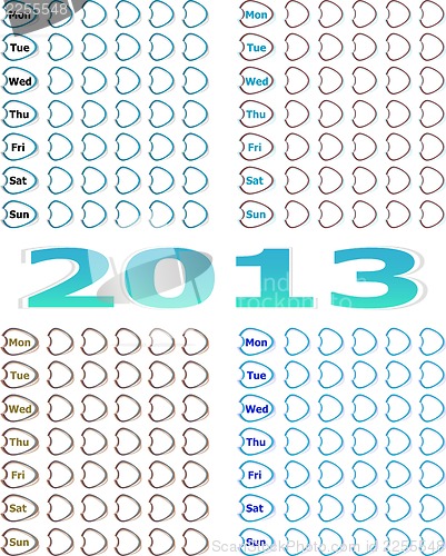Image of Simple diary 2013 Calendar