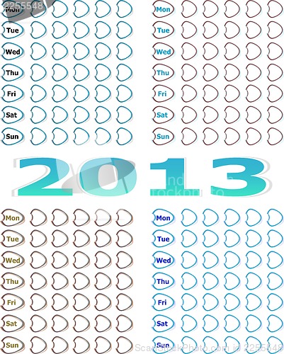 Image of Simple diary 2013 Calendar