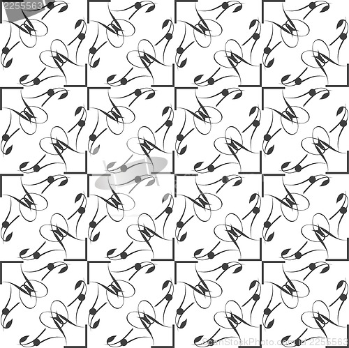 Image of Abstract black and white background, seamless pattern