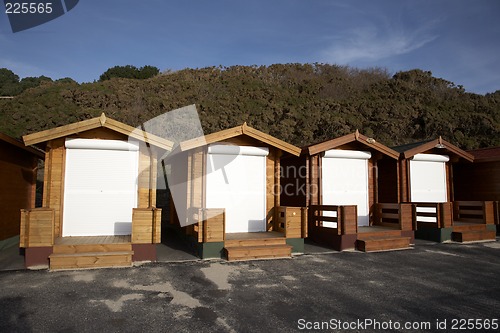 Image of new style beach huts