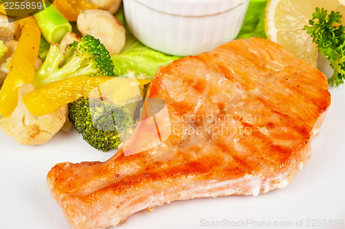 Image of salmon steak