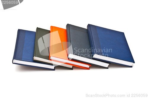 Image of Stack of books, isolated on white background