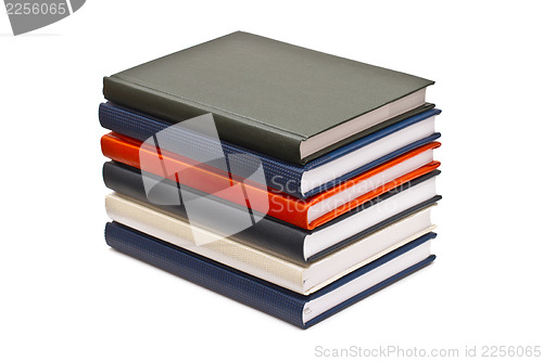 Image of Stack of books, isolated on white background