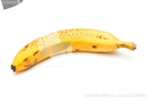 Image of Ripe banana on white background