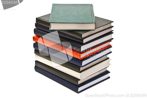 Image of Stack of books, isolated on white background