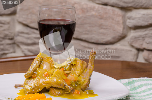 Image of Quail in orange sauce