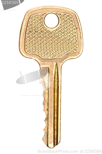 Image of Yellow metallic key