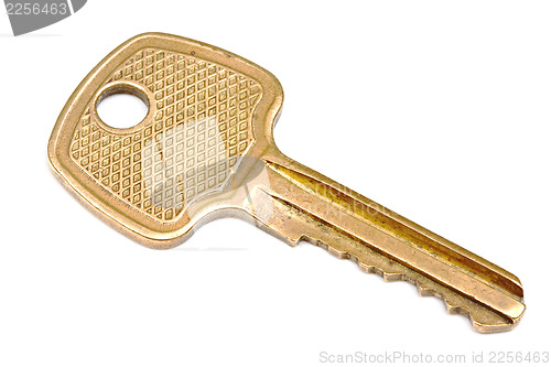 Image of Yellow metallic key