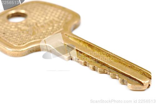 Image of Yellow metallic key