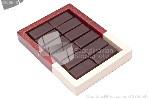 Image of Chocolate pralines in box