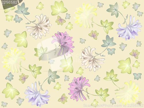 Image of Seamless background. Illustration daisies.