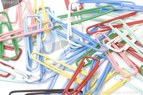 Image of Paper clips closeup
